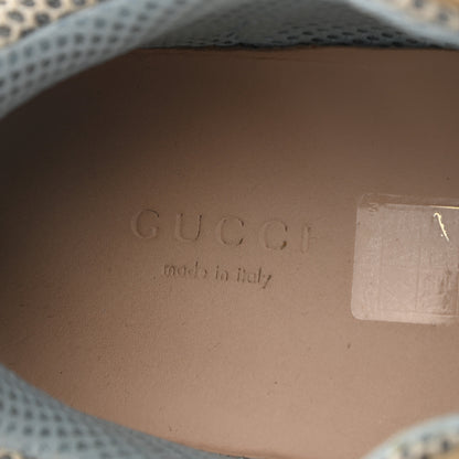 Gucci X SEGA Mesh Canvas Calfskin Womens Flashtrek Sneakers 36 Mystic White Oatmeal Sand Storm 8 of 8