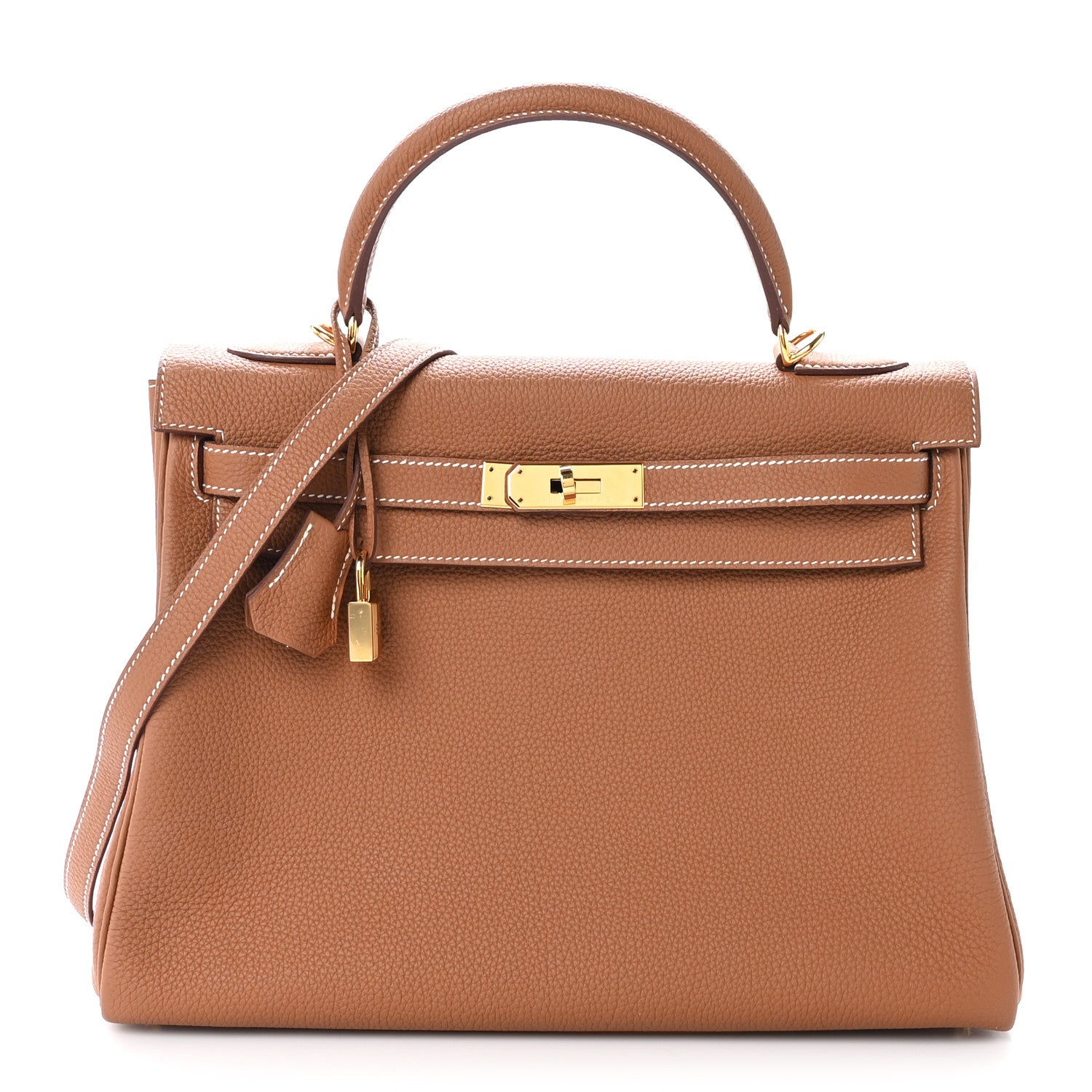 Hermes Togo Kelly Retourne 32 Gold 1 of 11