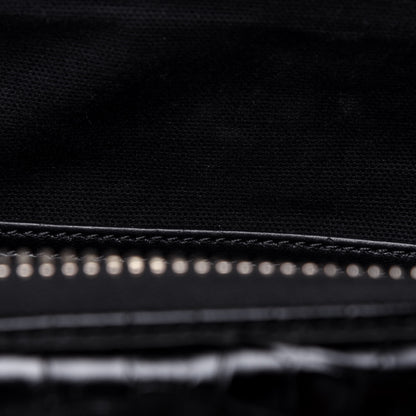 Givenchy Calfskin Crocodile Embossed Small Antigona Black 9 of 17