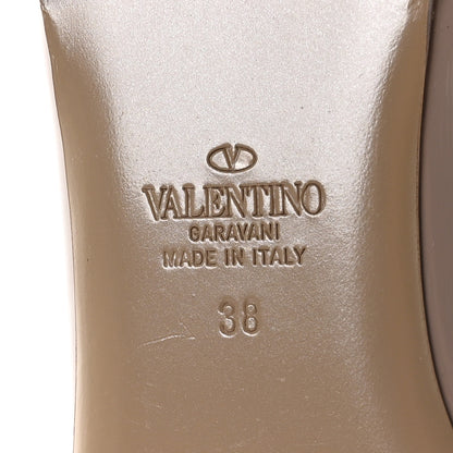 Valentino Garavani Patent Rockstud Ballerina Flats 38 Poudre 8 of 9