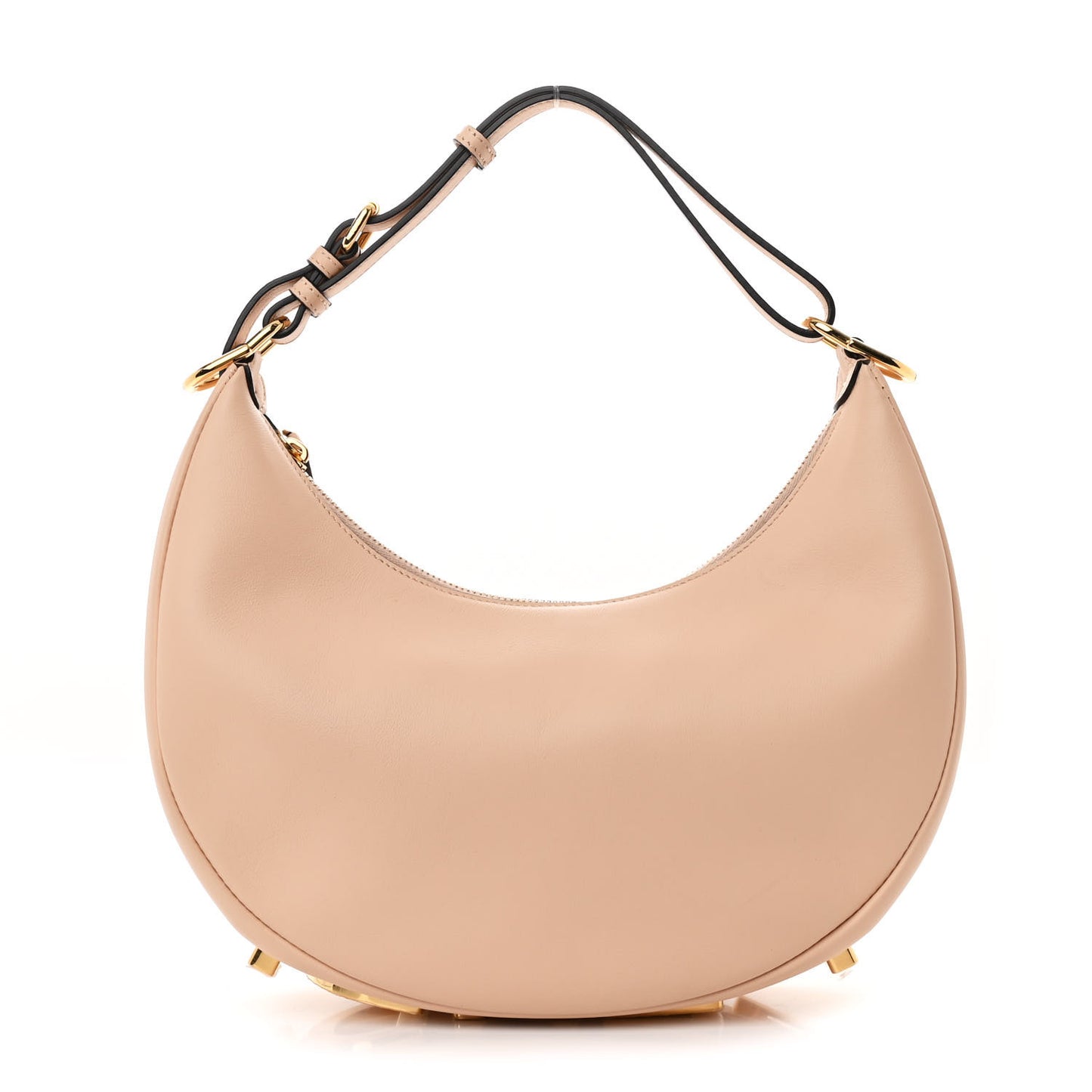 Vitello Grace Matte Small Fendigraphy Hobo Bag Light Rose