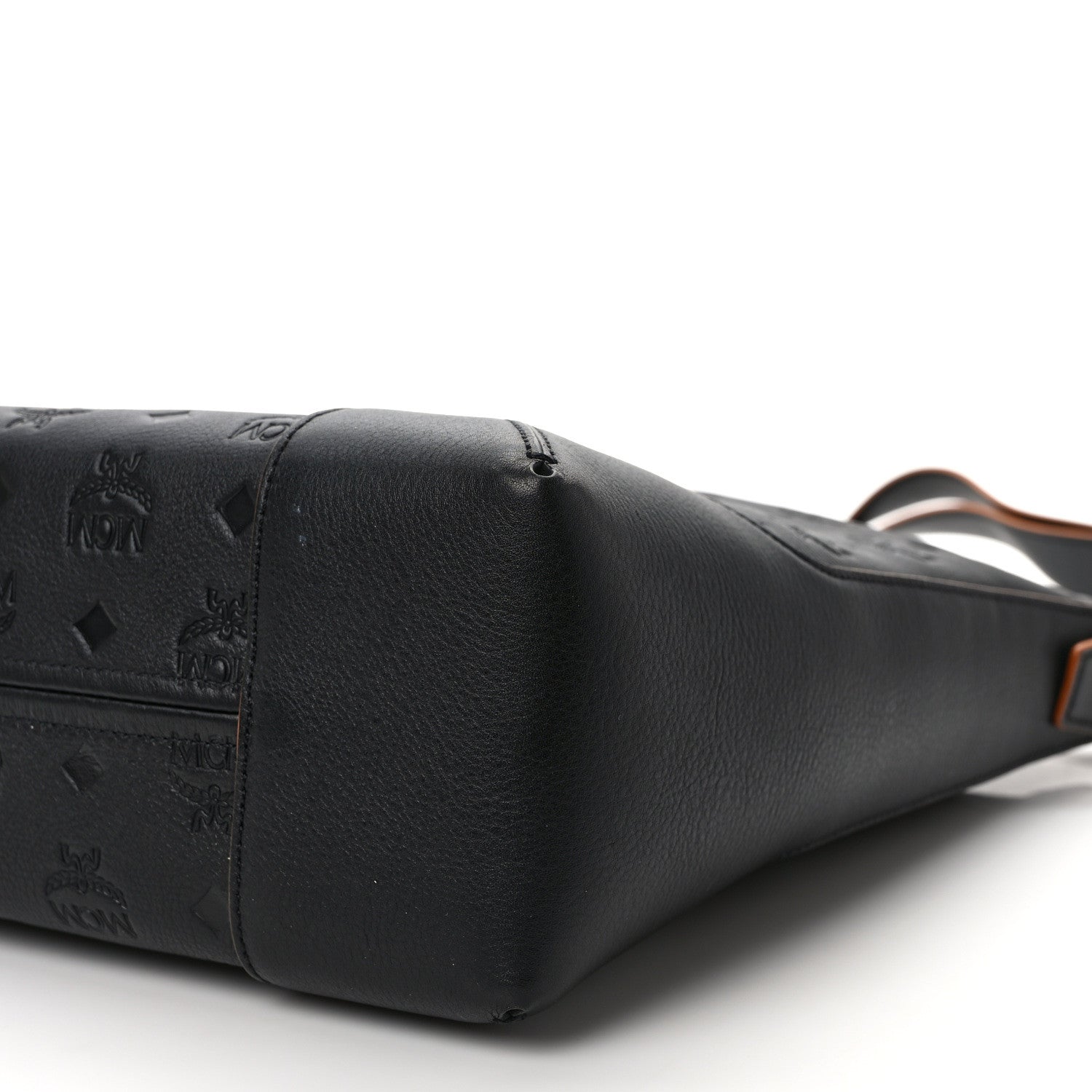 MCM Calfskin Ottomar Monogram Medium Klara Hobo Black 8 of 8