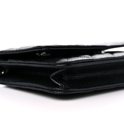 Chanel Caviar Quilted Wallet On Chain WOC Black 10 of 12