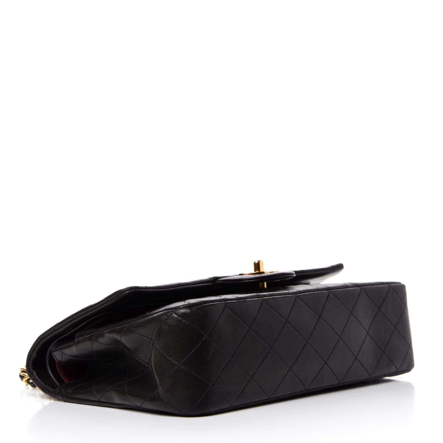 Chanel Lambskin Quilted Medium Double Flap Black 4 of 14