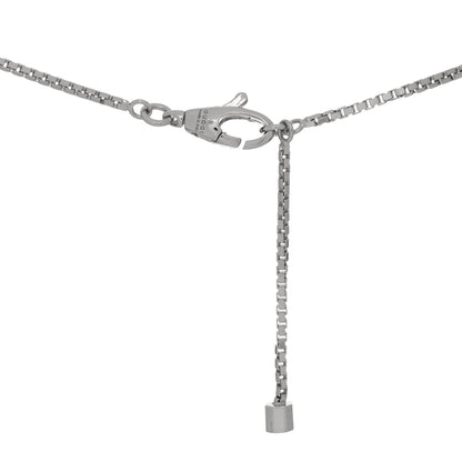 Gucci 18K White Gold Enamel Link to Love Bar Necklace Green 3 of 3