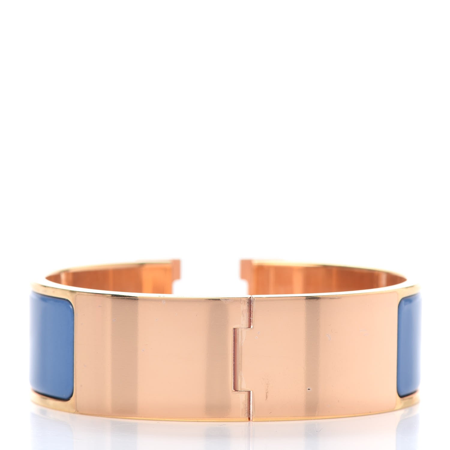 Hermes Enamel Wide Clic Clac H Bracelet PM Bleu Transat 3 of 6