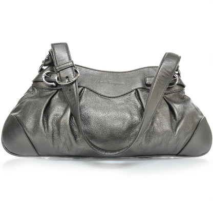 FASHIONPHILE SALVATOREFERRAGAMOLeatherSmallMarisaMetallic 1 of 8