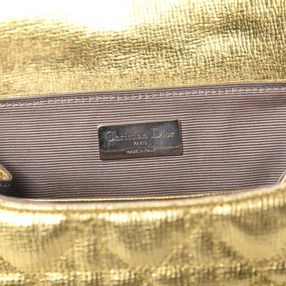 Christian Dior Metallic Grained Calfskin Small Stardust Backpack Gold 7 of 8