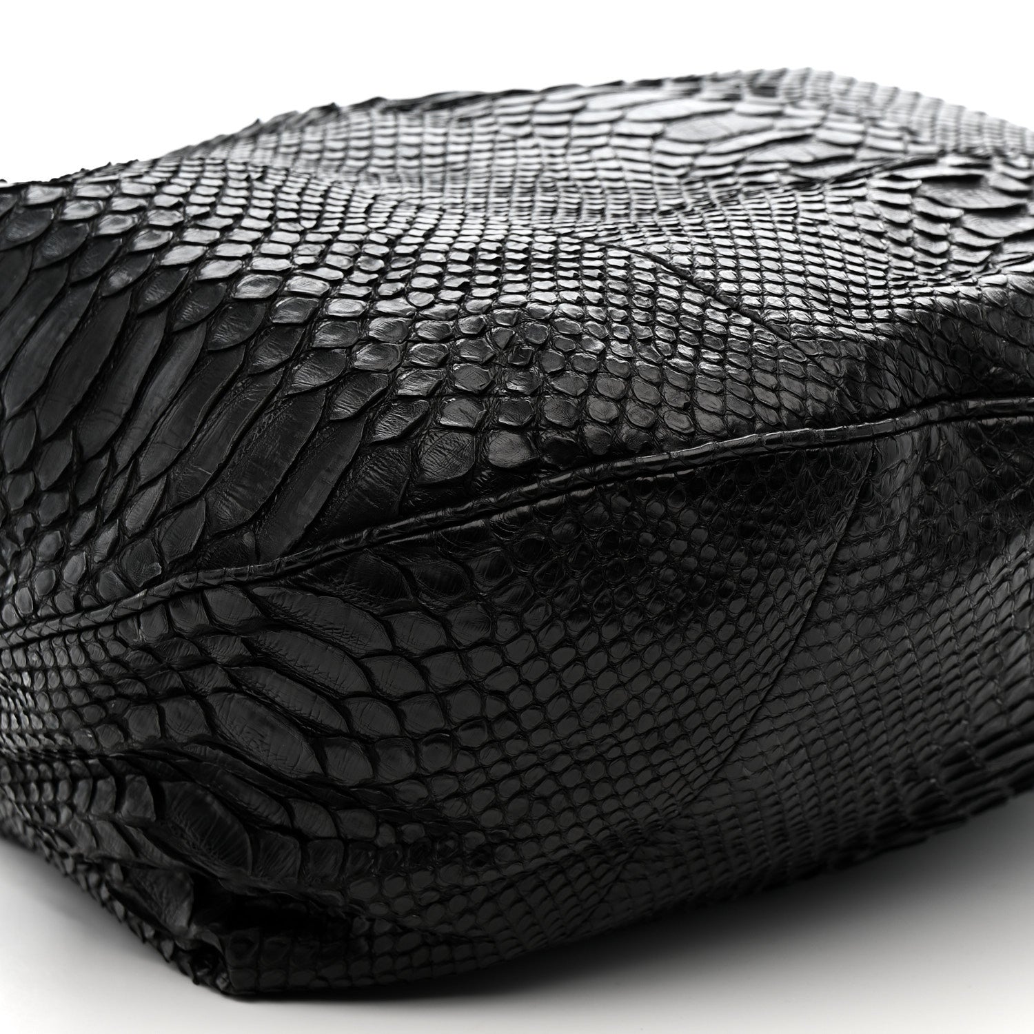 Chanel Snakeskin Rock and Chain Hobo Black 9 of 12