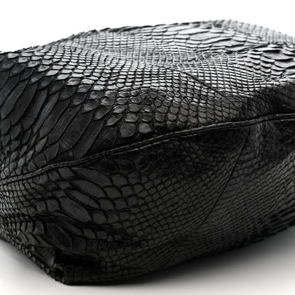 Chanel Snakeskin Rock and Chain Hobo Black 9 of 12