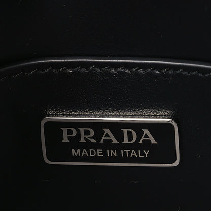 Prada Spazzolato Mini Flap Bag With Strap Marmo 6 of 9