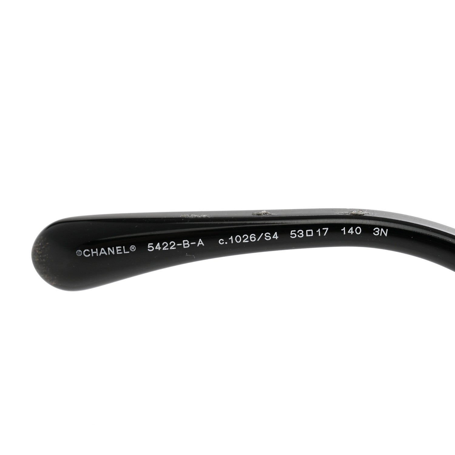 Chanel Acetate Strass Square Sunglasses 5422-B-A Black White 5 of 8