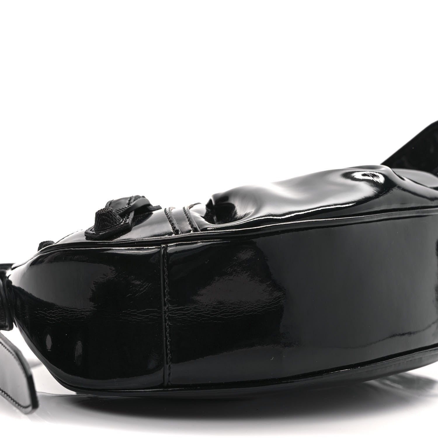 Balenciaga Patent Faux Leather Le Cagole Shoulder Bag XS Black 7 of 8