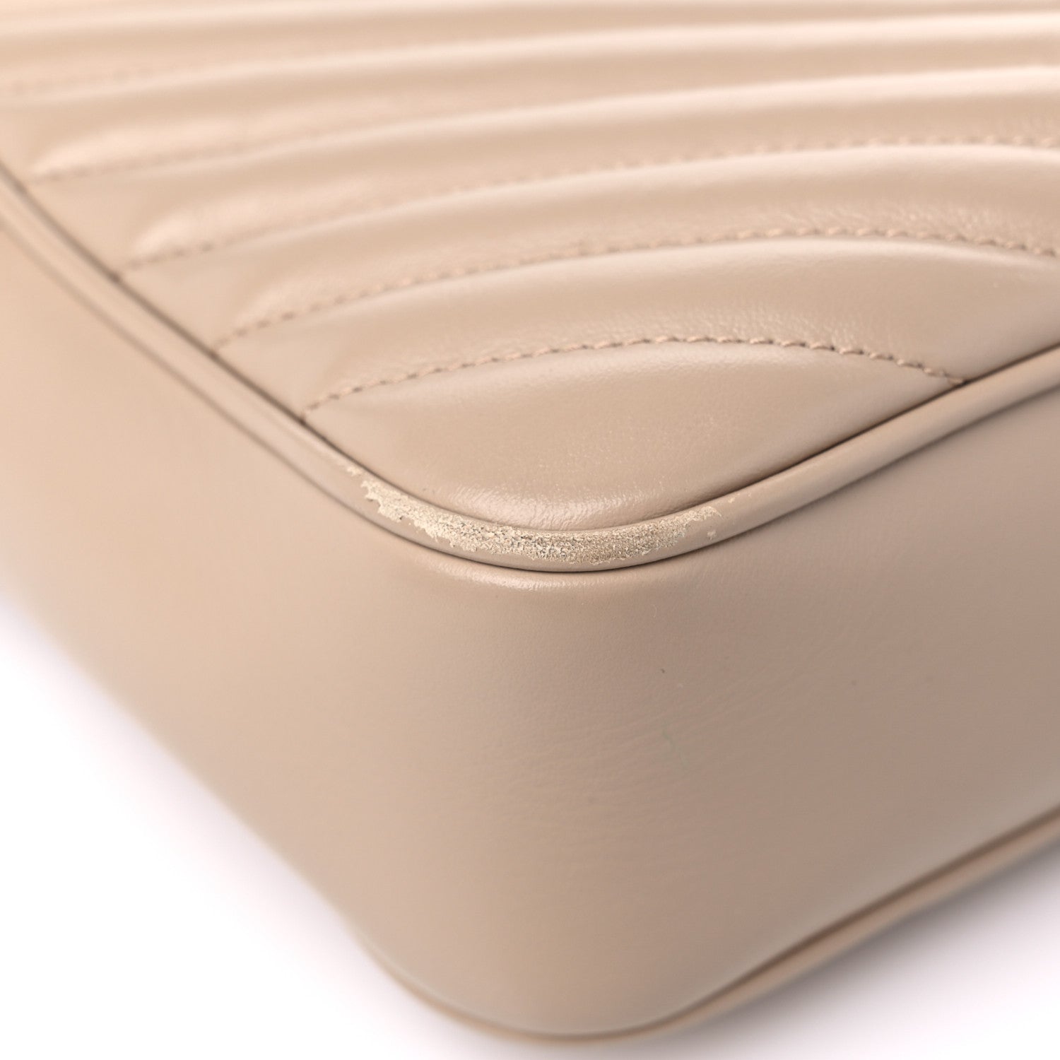 Saint Laurent Calfskin Matelasse Monogram Lou Camera Bag Dark Beige 8 of 16