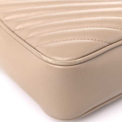 Saint Laurent Calfskin Matelasse Monogram Lou Camera Bag Dark Beige 8 of 16
