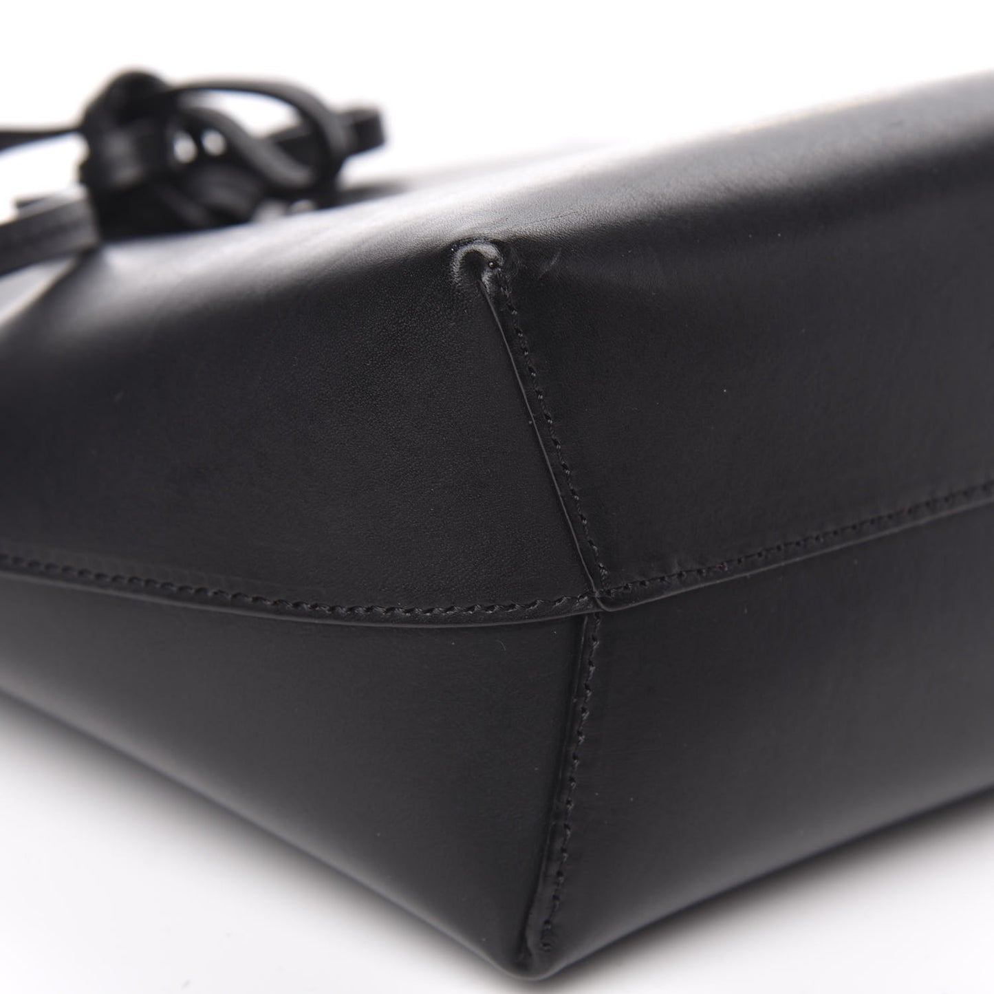Calfskin Mini Mini Bucket Bag Black Flamma