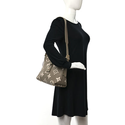Louis Vuitton Empreinte Monogram Giant CarryAll PM Khaki Creme 2 of 12