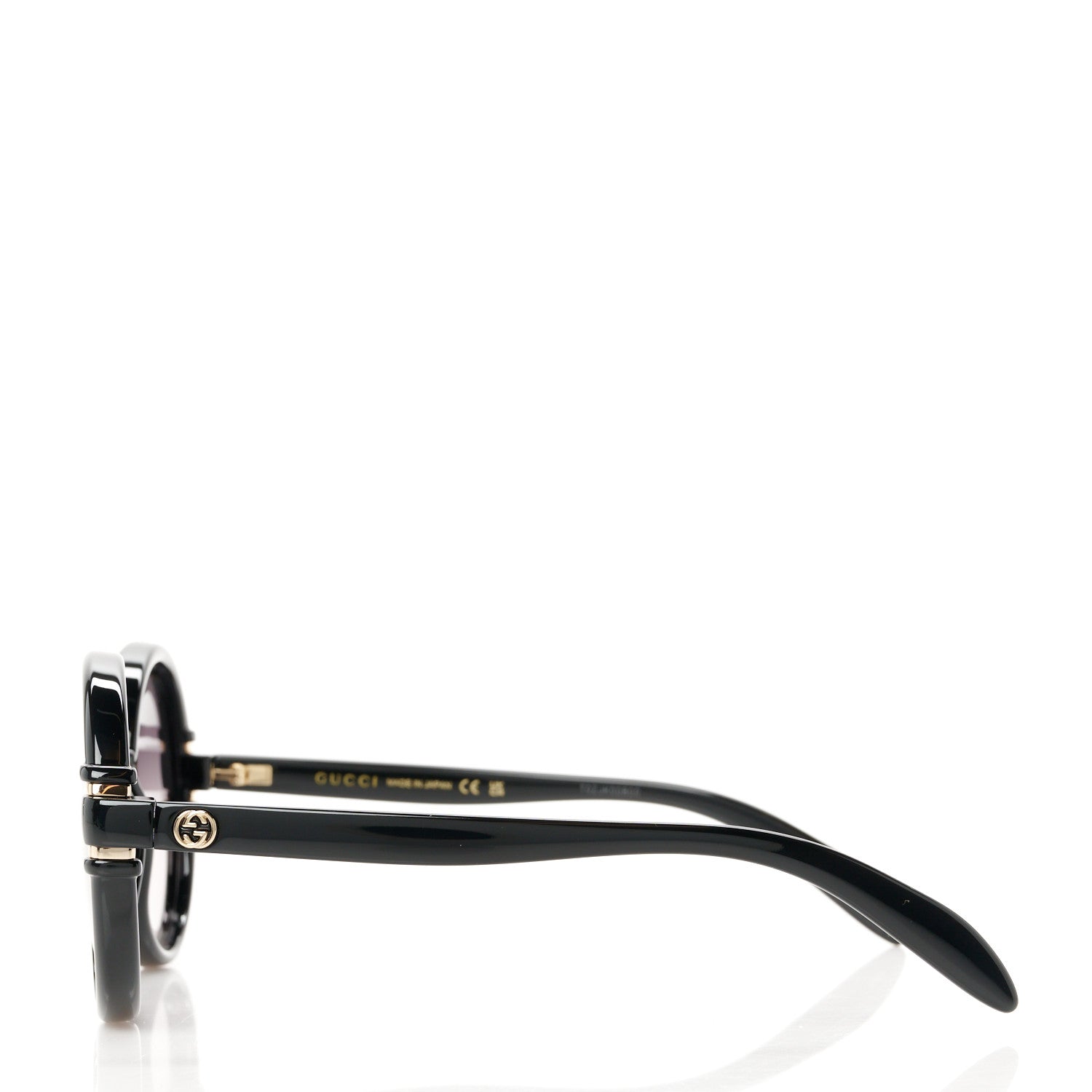 Gucci Acetate Round Sunglasses GG 1067/S Black 3 of 8