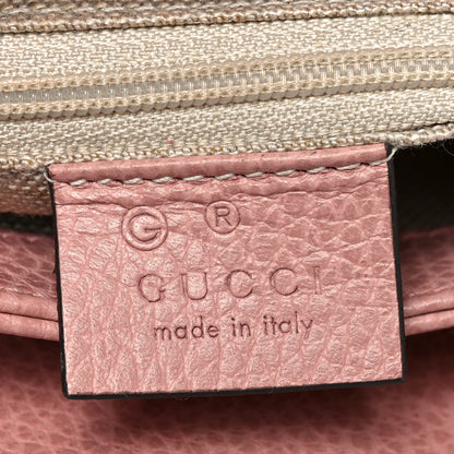 Gucci Dollar Calfskin Interlocking G Top Handle Shoulder Bag Soft Pink 6 of 11