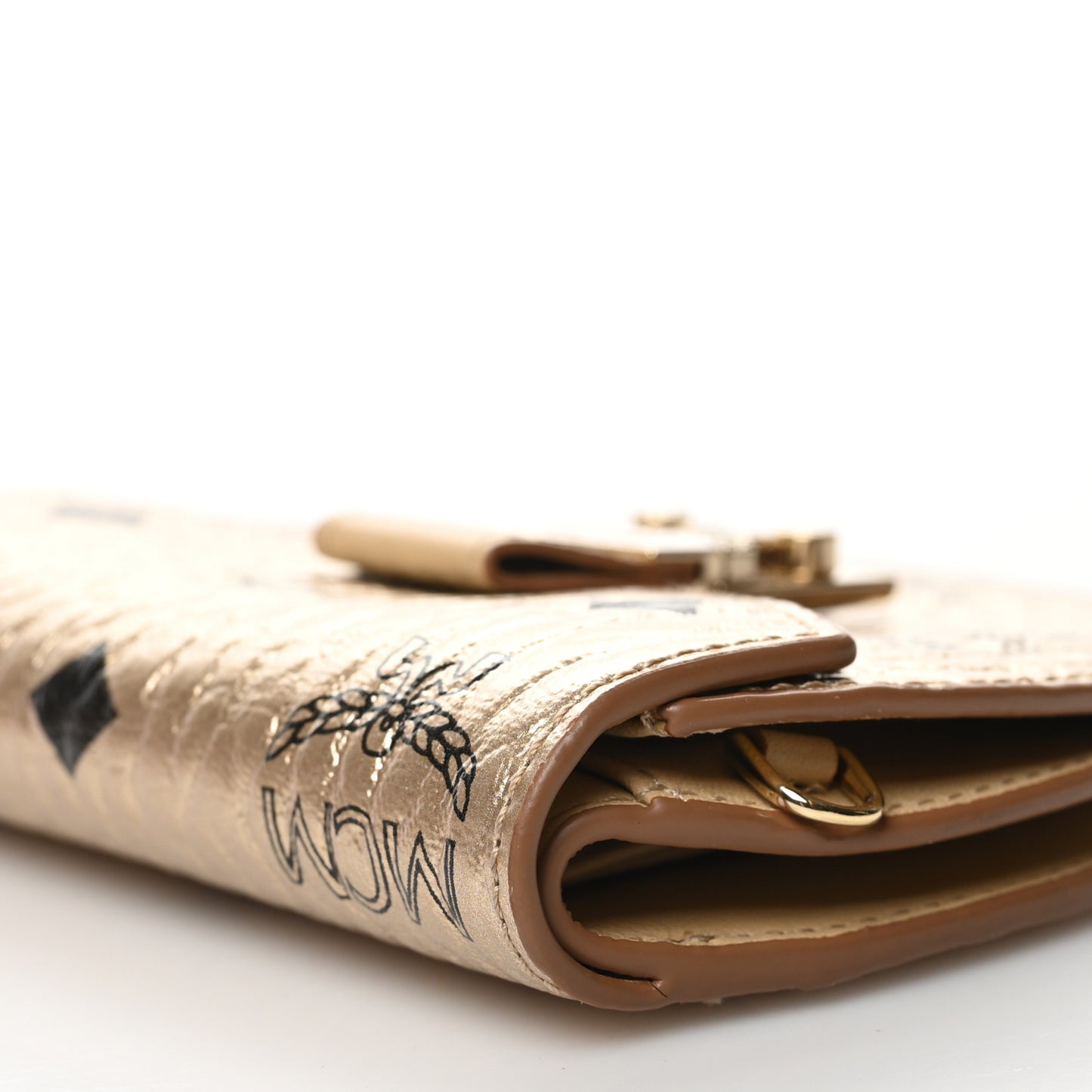 Metallic Visetos Patricia Crossbody Mini Gold