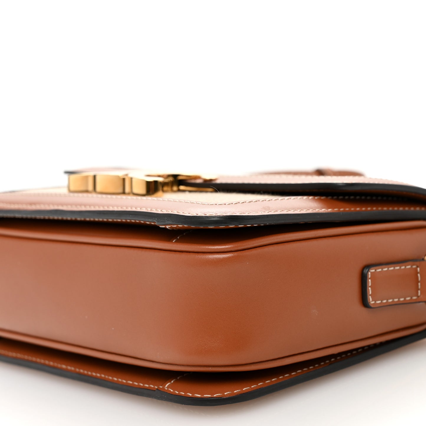 Textile Natural Calfskin Teen Triomphe White Tan