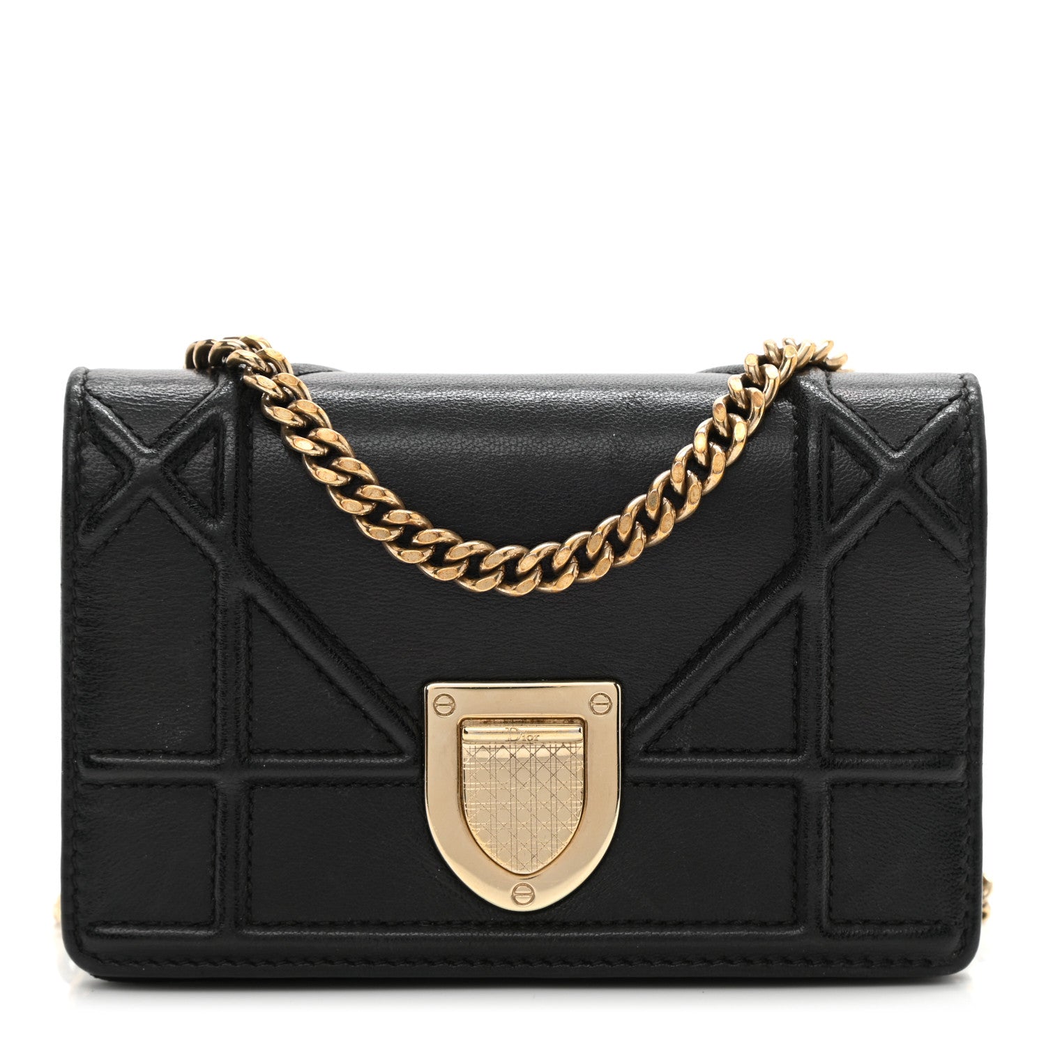 Christian Dior Lambskin Baby Diorama Flap Bag Black 1 of 9