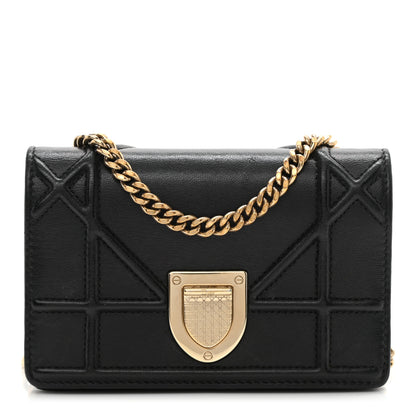 Christian Dior Lambskin Baby Diorama Flap Bag Black 1 of 9