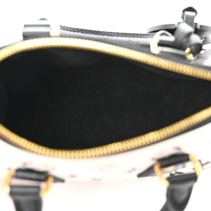 Louis Vuitton Empreinte Monogram Spring in the City Speedy Bandouliere 20 Black White Pink 5 of 11