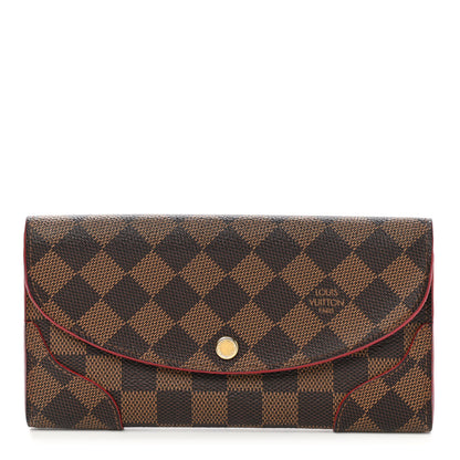Louis Vuitton Damier Ebene Caissa Wallet Cherry 1 of 6