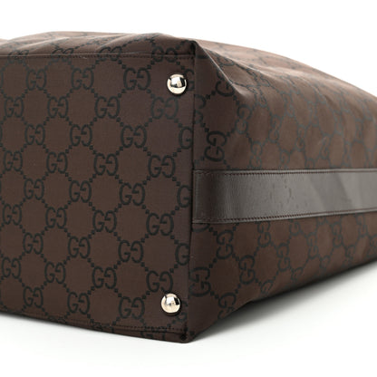 Gucci Nylon Monogram Extra Large Hobo Dark Brown 10 of 13