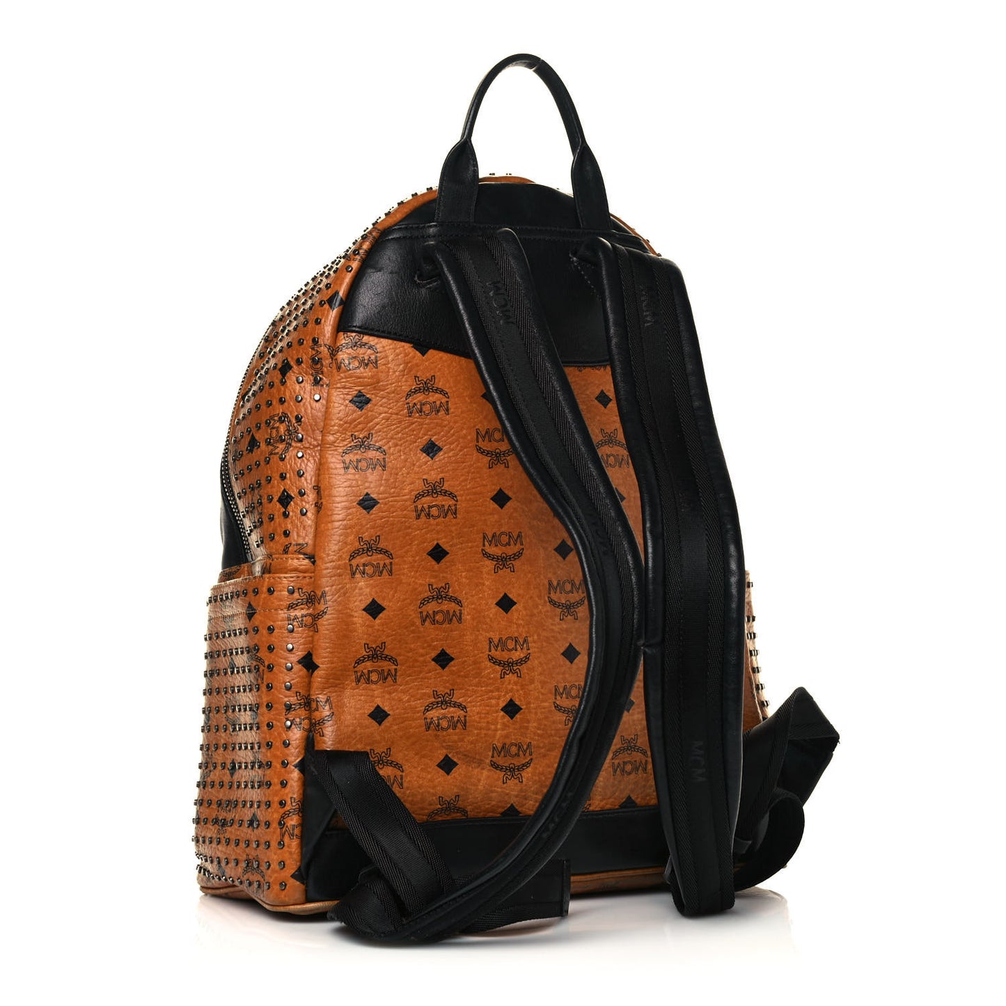 Visetos Studded Medium Dual Stark Backpack Cognac Black