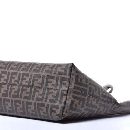 Fendi Zucca Spalmati Medium Roll Tote Tobacco Blue 8 of 8