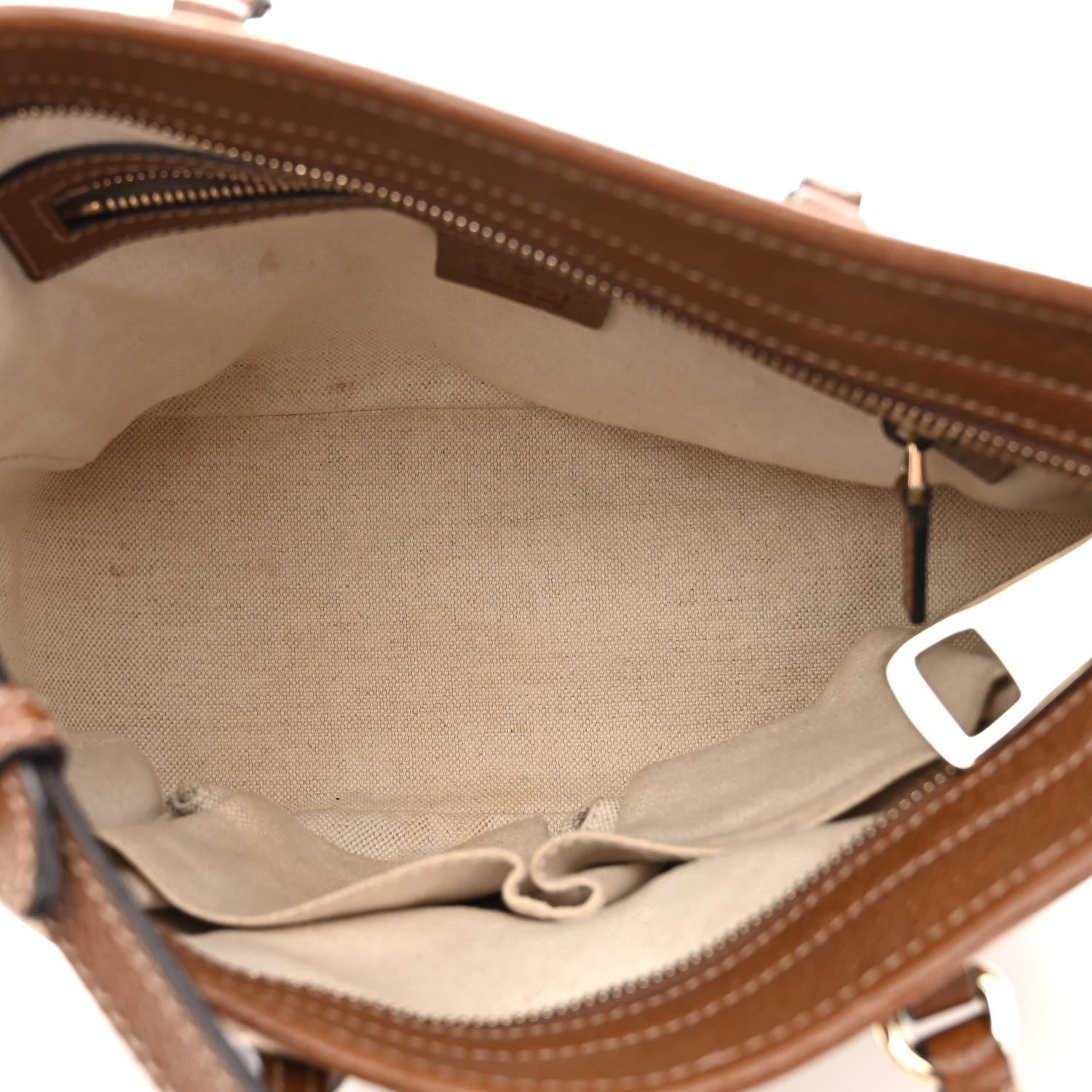 Gucci Monogram Small Bree Tote Beige Tabacco 5 of 9
