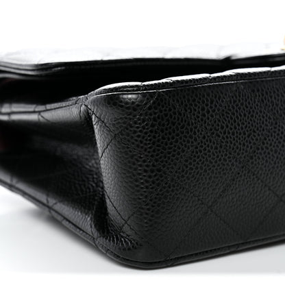 Chanel Caviar Quilted Medium Double Flap Black 9 of 13