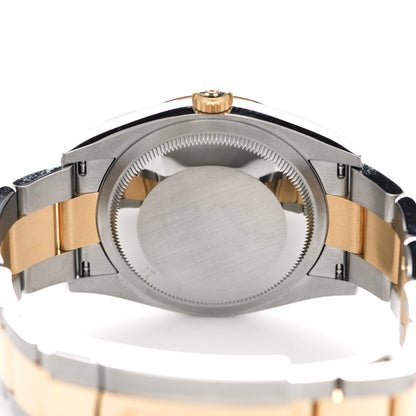 Rolex Stainless Steel 18K Yellow Gold 36mm Oyster Perpetual Datejust Watch Golden Fluted 126233 4 of 5