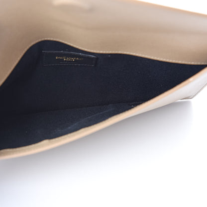 Saint Laurent Grain De Poudre Uptown Pouch Dark Latte 5 of 8