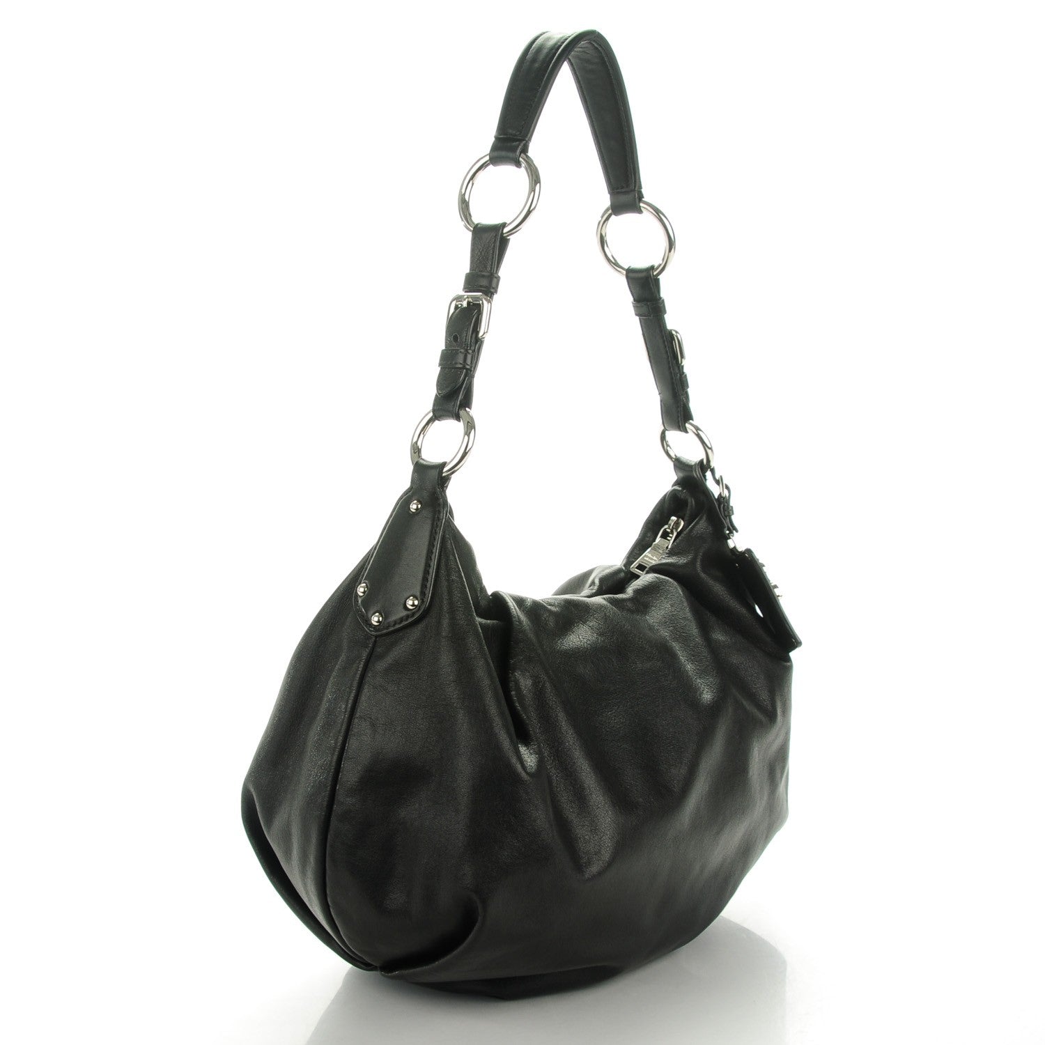 Prada Soft Calf Hobo Nero Black 3 of 8