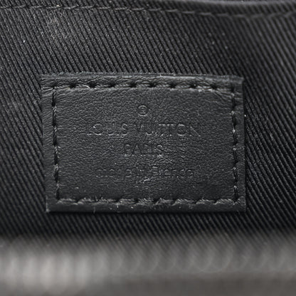 Louis Vuitton Grained Calfskin Aerogram Phone Pouch Black 6 of 11
