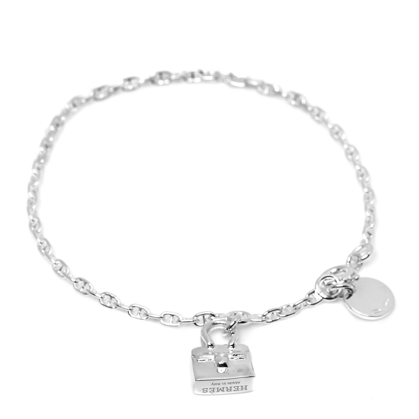Sterling Silver Mini Birkin Amulette Bracelet ST