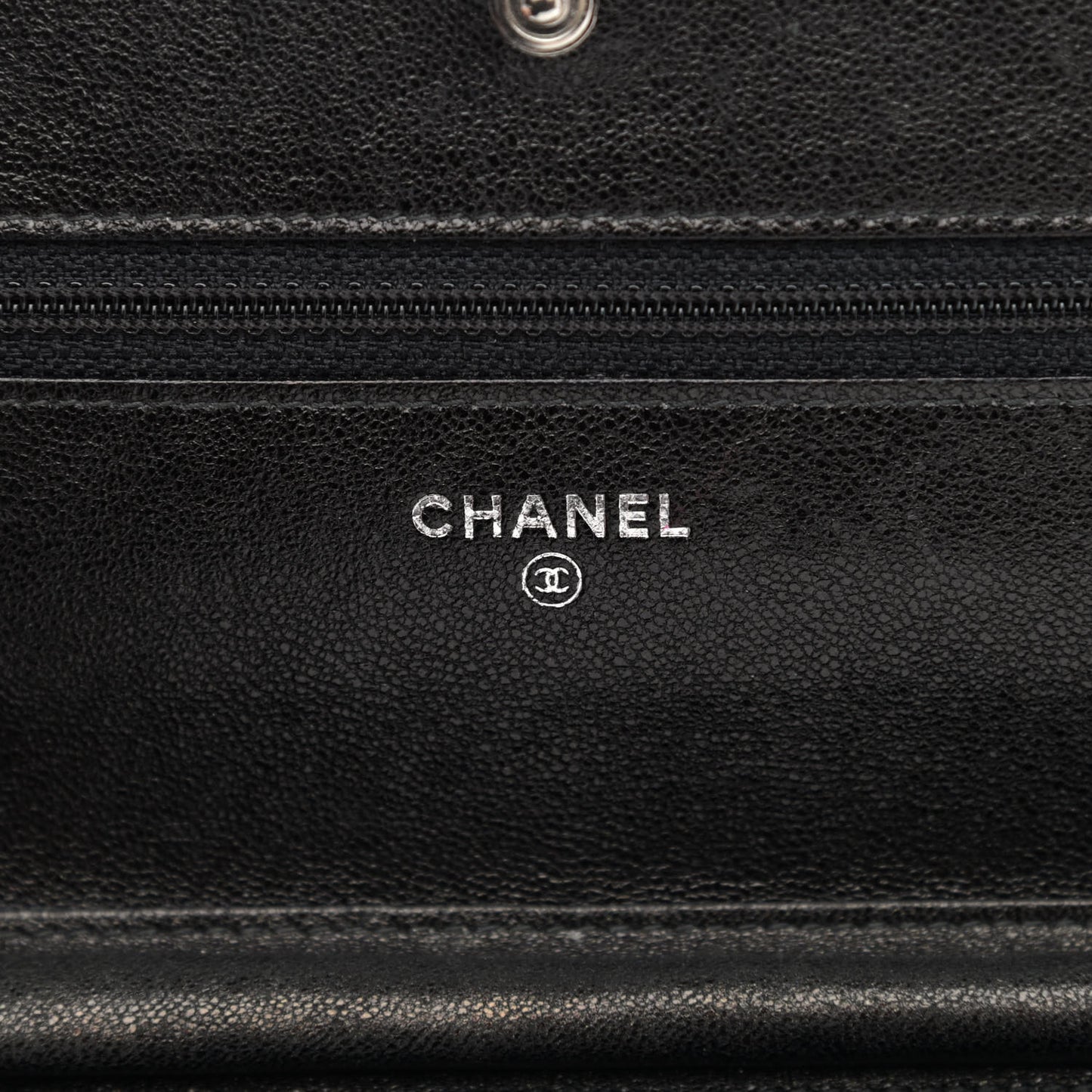 Goatskin Wallet on Chain WOC Black