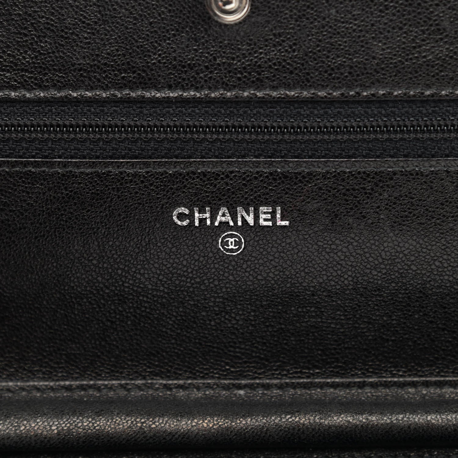 Chanel Goatskin Wallet on Chain WOC Black 5 of 12