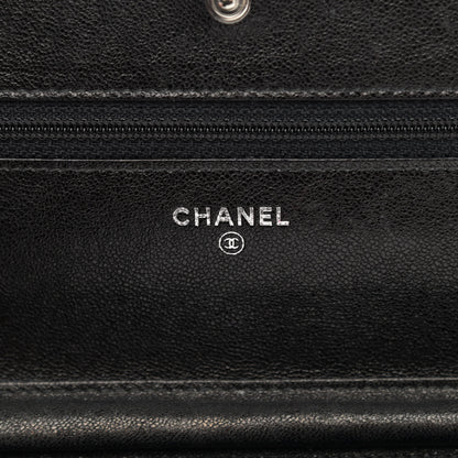 Chanel Goatskin Wallet on Chain WOC Black 5 of 12