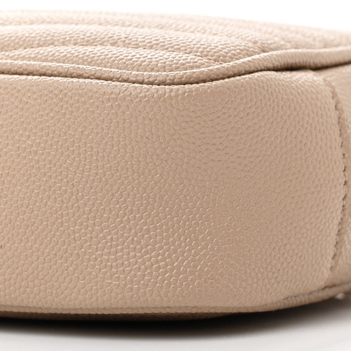 Grain De Poudre Matelasse Monogram Mini Lou Camera Bag Dark Beige