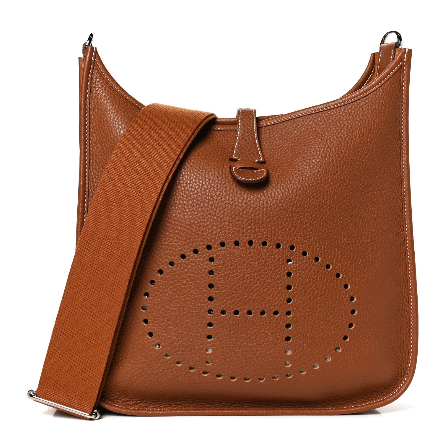 Hermes Taurillon Clemence Evelyne III PM Gold 1 of 9