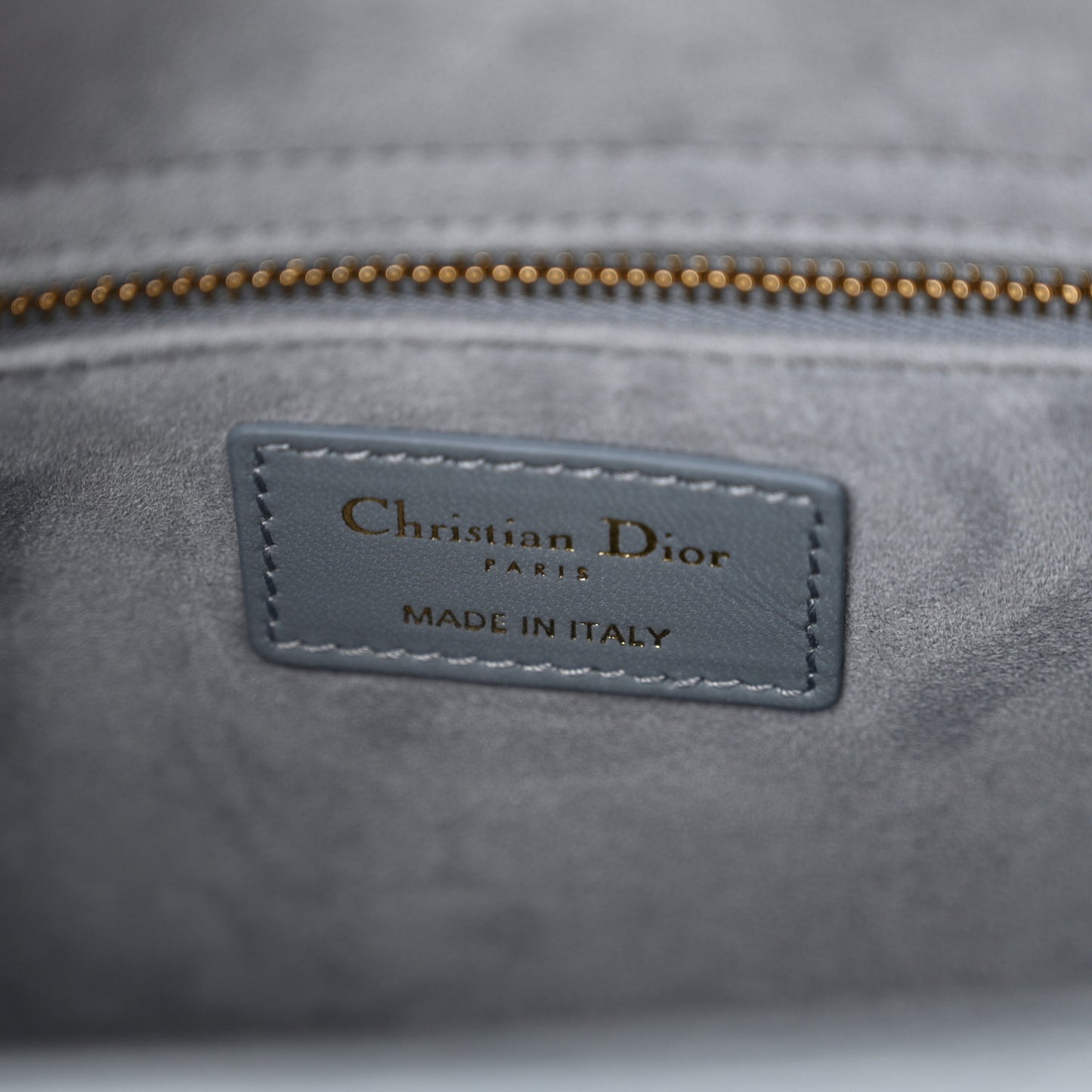 Lambskin Cannage Medium Lady Dior Cloud Blue
