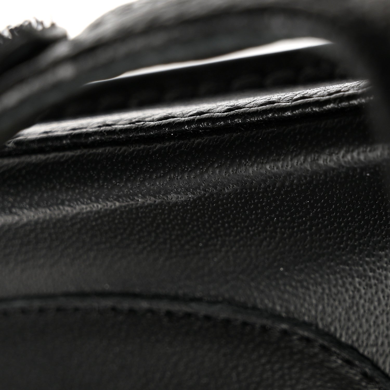 Chanel Grained Calfskin Velcro Dad Sandals 39.5 Black 16 of 18