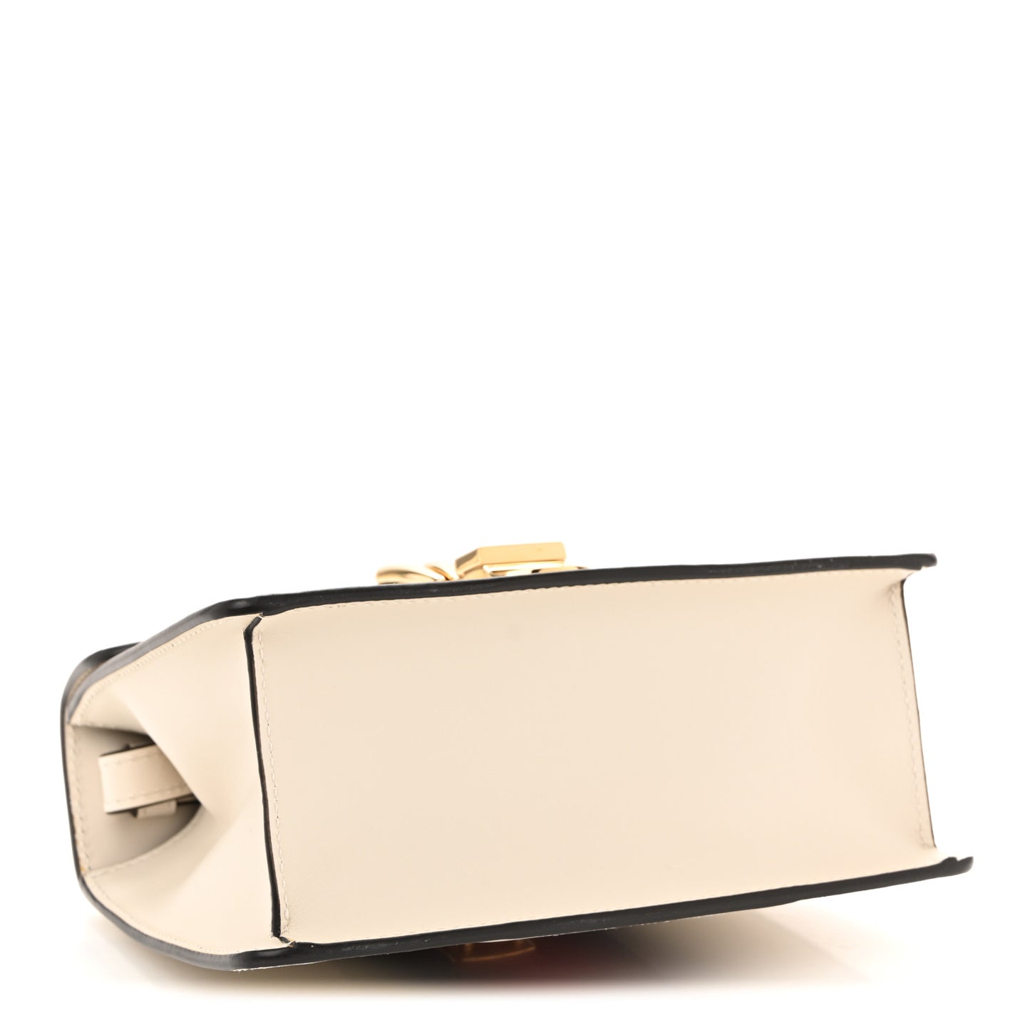 Calfskin Mini Sylvie Top Handle Bag White