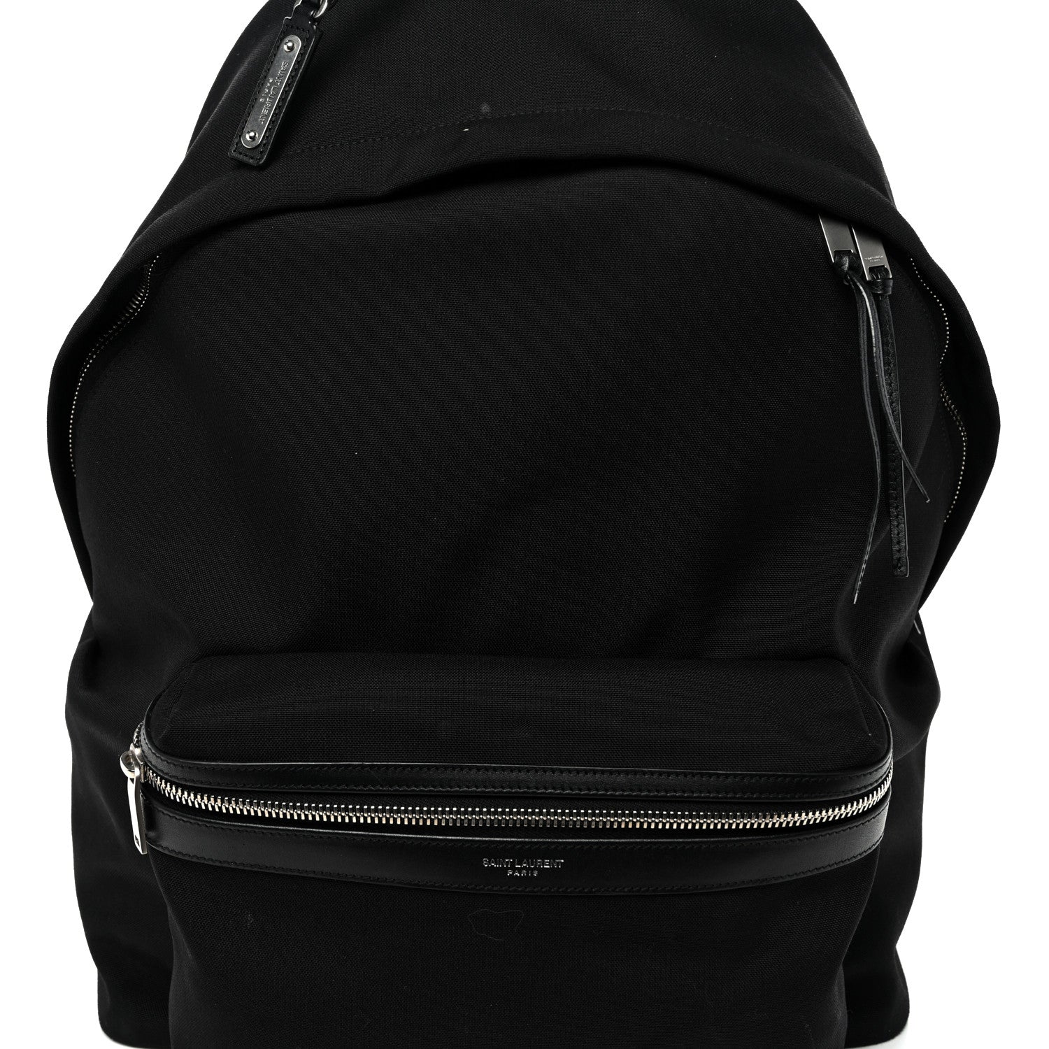 Saint Laurent Canvas City Backpack Black 8 of 11
