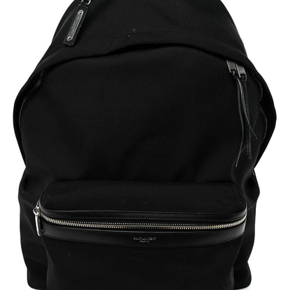Saint Laurent Canvas City Backpack Black 8 of 11