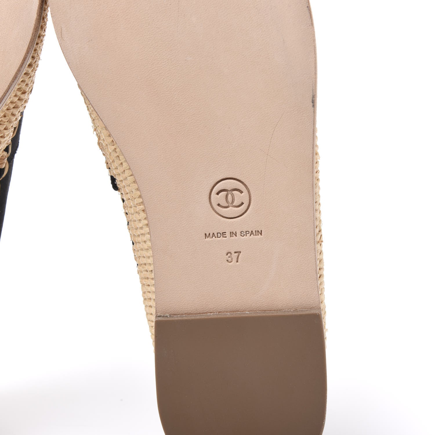Chanel Satin Grosgrain Espadrilles 37 Black 6 of 9